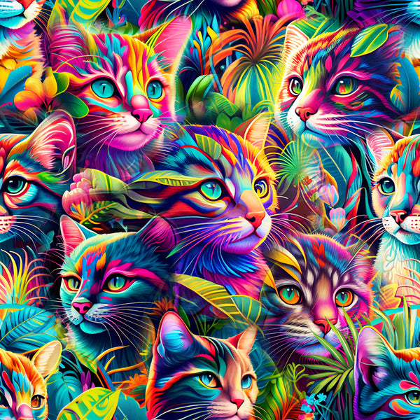 trippy cat wallpaper