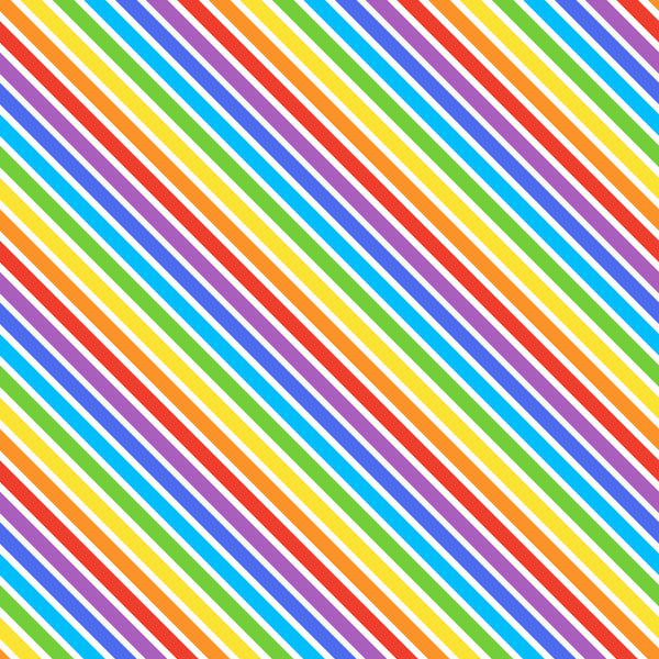 Rainbow Stripes 12x12 Patterned Vinyl Sheet - iCraftVinyl
