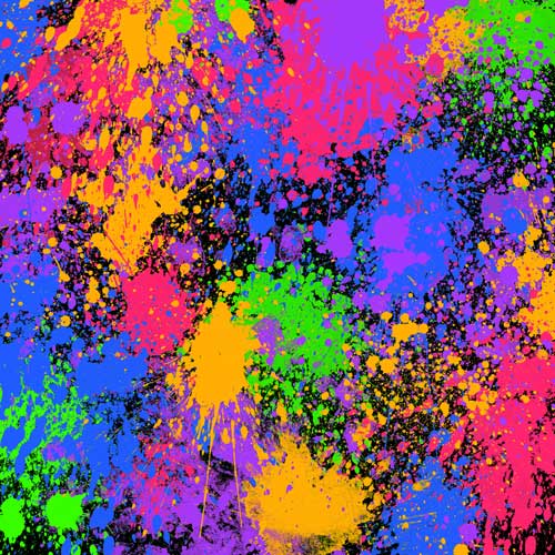 paint splatter with black background HTV or adhesive pattern