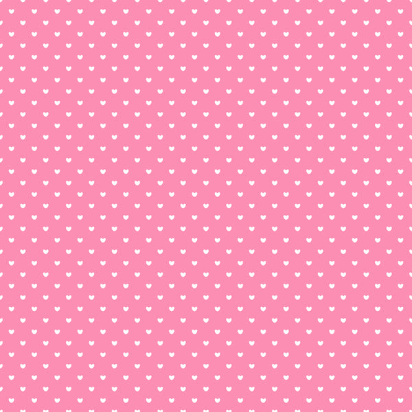 Printed HTV Red with Pink and White Hearts Print 12 x 15 Sheet