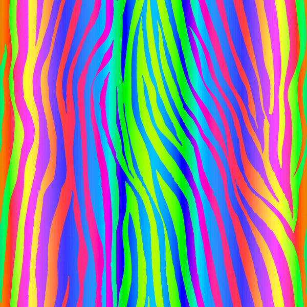 colorful zebra stripes pattern