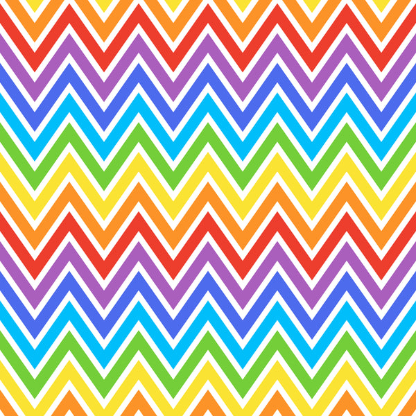 Rainbow Stripes 12x12 Patterned Vinyl Sheet