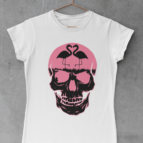 Flamingo Skull Sublimation Transfer - iCraftVinyl