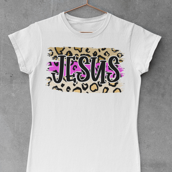 Jesus Cheetah Pattern Transfer - iCraftVinyl