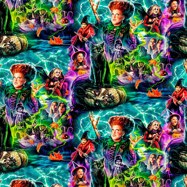 Hocus Pocus Characters 12x12 Patterned Vinyl Sheet - ICraftVinyl