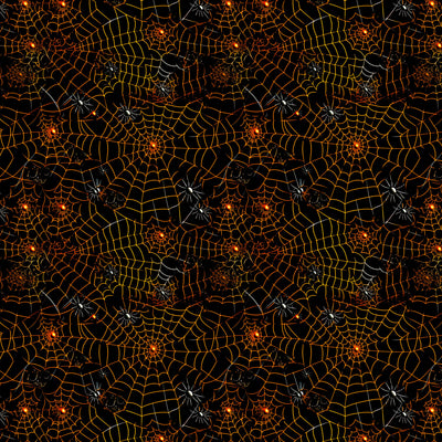 Spider's Orange Webs 12x12 Patterned Vinyl Sheet