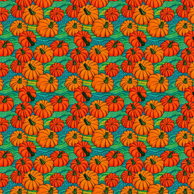 Retro Pumpkins 12x12 Patterned Vinyl Sheet