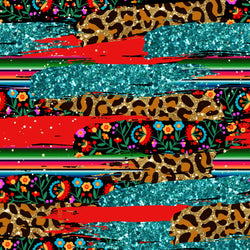 Pastel Rainbow Leopard Print 12x12 Patterned Vinyl Sheet - iCraftVinyl