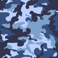 Shades of Blue Camouflage Pattern Vinyl 12 x 12
